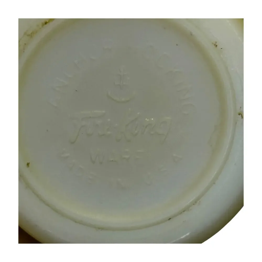 Anchor Hocking Fire-King Yellow D-Handle Mug Vintage Milk Glass USA - Picture 9 of 9
